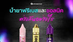 น้ำยาฟรีเบสและซอลนิค ต่างกันอย่างไร