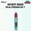 น้ำยาฟรีเบส relx infinity grape 30 ml freebase nic 7
