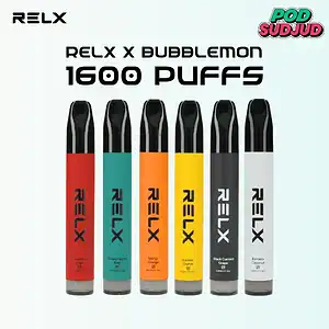 พอตใช้แล้วทิ้ง relx x bubblemon 1600 puffs