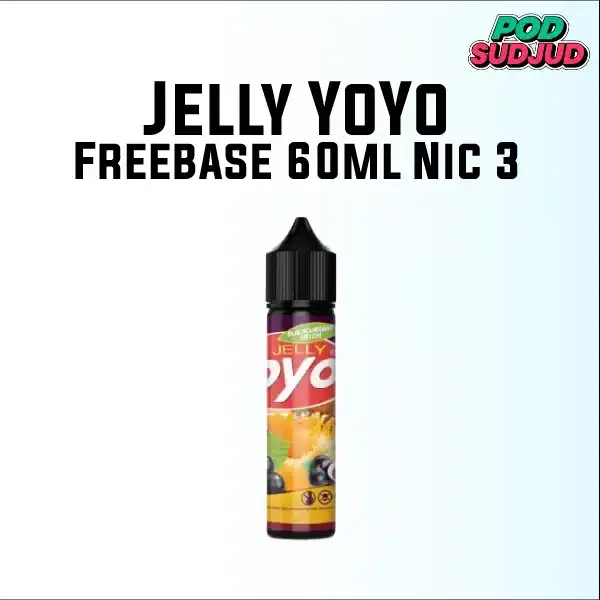 น้ำยาฟรีเบส jelly yoyo freebase 60ml nic 3 blackcurrant melon