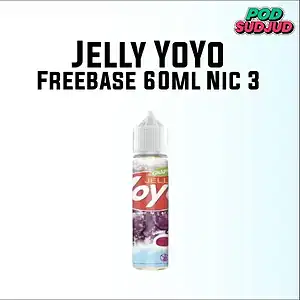 น้ำยาฟรีเบส jelly yoyo freebase 60ml nic 3 grape ice