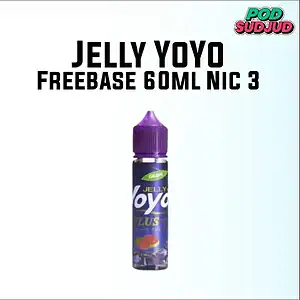 น้ำยาฟรีเบส jelly yoyo freebase 60ml nic 3 grape plus