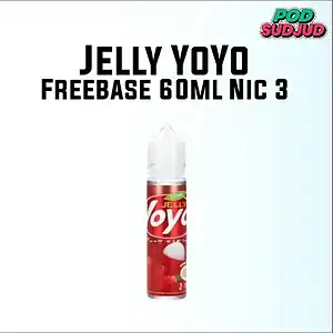 น้ำยาฟรีเบส jelly yoyo freebase 60ml nic 3 lychee