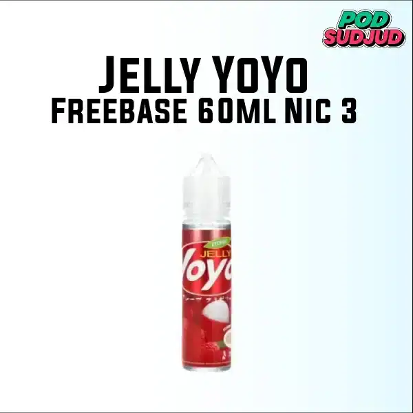 น้ำยาฟรีเบส jelly yoyo freebase 60ml nic 3 lychee