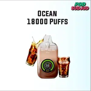Ocean 18000 Puffs กลิ่นโคล่าซ่าหวานกลิ่นคลาสสิก เย็นนิด ๆ สูบสนุก