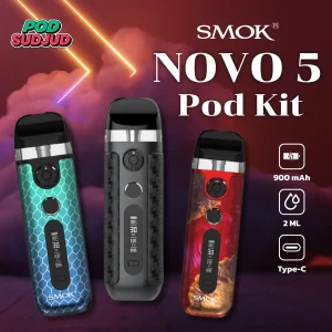 smok novo 5 บอดี้แข็งแรง จับถนัด พกพาง่าย
