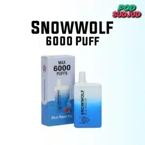 Snowwolf 6000 puffs blue razz ice