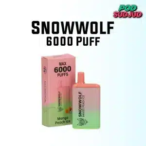Snowwolf 6000 puffs mango peach ice