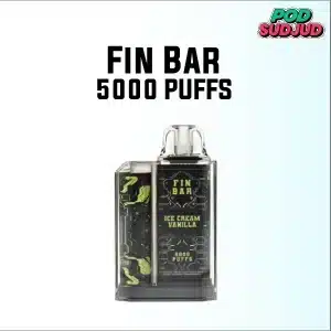 fin bar 5000 puffs ice cream vanilla