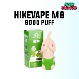 hikevape m8 8000 puffs green apple