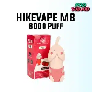 hikevape m8 8000 puffs strawberry ice