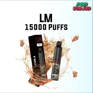 lm 15000 puffs กลิ่นโคล่าซ่าสดชื่นแบบคลาสสิก หอมหวานเหมือนเปิดกระป๋องใหม่ ๆ