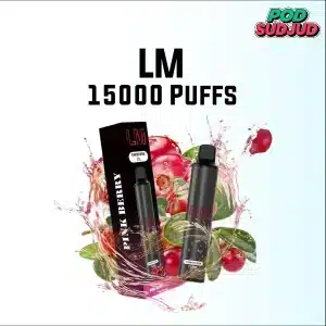 lm 15000 puffs กลิ่นเบอร์รี่รวมสุดจี๊ด รสเปรี้ยวหวานชัด กลิ่นหอมสดชื่นในทุกคำสูบ