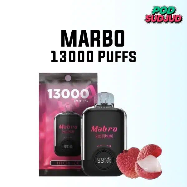 Marbo 13000 Puffs กลิ่นองุ่นลิ้นจี่หวานหอมองุ่นเข้ม ตัดสดชื่นลิ้นจี่ฉ่ำสดใส
