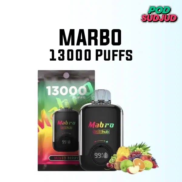 Marbo 13000 Puffs กลิ่นรวมรสเบอร์รี่หลากชนิด หอมหวานสดชื่นทุกคำสูบ