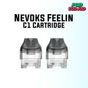 nevoks feelin c1 cartridge 2pcs pack black clear