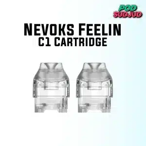 nevoks feelin c1 cartridge 2pcs pack crystal clear