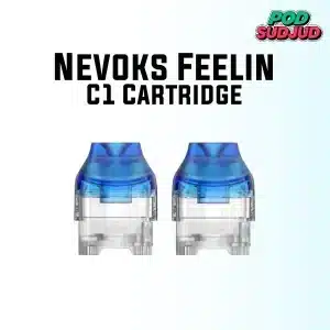 nevoks feelin c1 cartridge 2pcs pack light blue clear