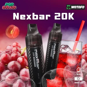 NexBar 20K ดีไซน์บางเบา พกง่าย สูบได้ถึง 20,000 คำ