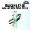 Silicone Case Infy and Neck Strap - Green
