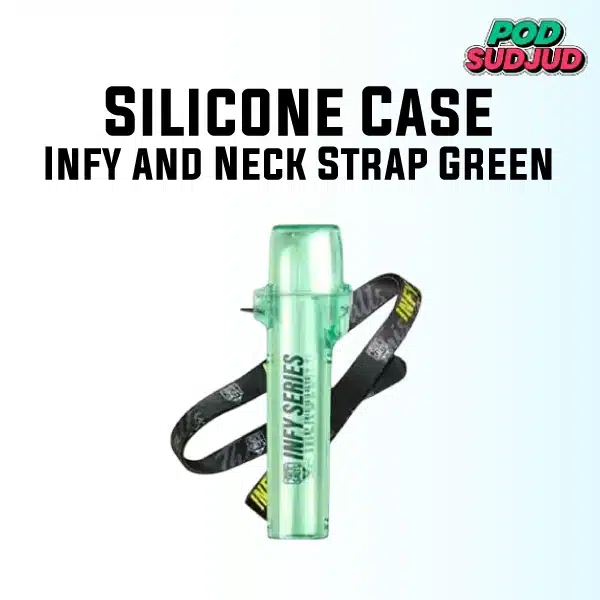 Silicone Case Infy and Neck Strap - Green