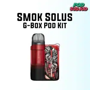 smok solus g box pod kit transparent red