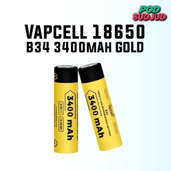 Vapcell 18650 B34 3400mAh ทอง
