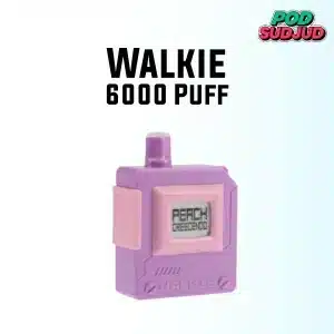 walkie vape 6000 puffs peach crescendo