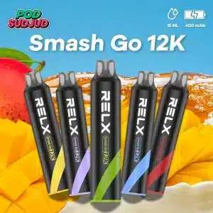 Relx Smash Go 12K พอตทิ้งสุดคุ้ม กลิ่นสดชื่น สูบง่าย