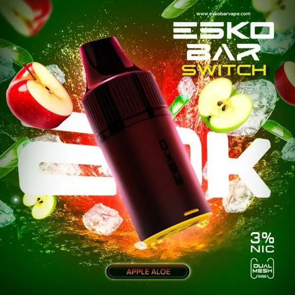 esko bar switch 20k cartridge apple aloe