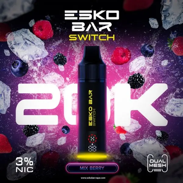 esko bar switch 20k kit mix berry