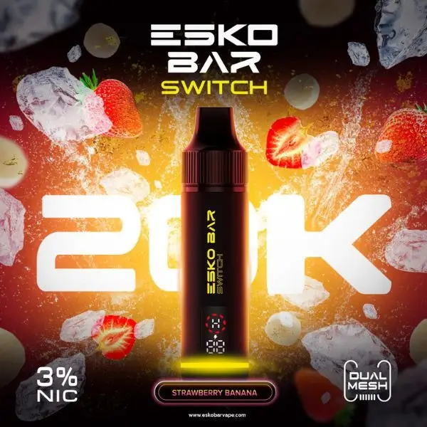 esko bar switch 20k kit strawberry banana
