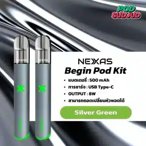 nexas begin pod kit silver green