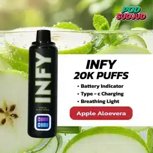 INFY 20K กลิ่นแอปเปิลว่านหางจระเข้ — หวานกรอบสดชื่น ผสานว่านหางจระเข้สุดละมุน