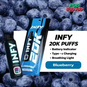 INFY 20K กลิ่น บลูเบอร์รี่ – หอมเข้มอมหวาน กลิ่นชัดนุ่มลึก