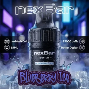 หัวน้ำยา nexbar 15000 puffs blueberry ice