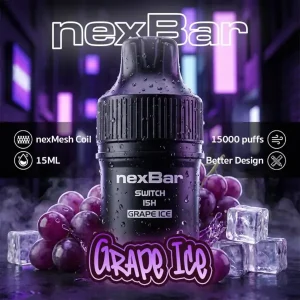 หัวน้ำยา nexbar 15000 puffs grape ice