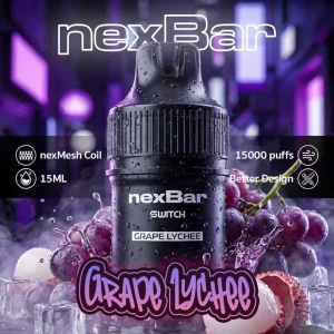 หัวน้ำยา nexbar 15000 puffs grape lychee