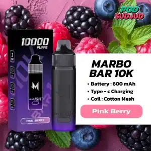 Marbo M Bar 10K - พิงค์เบอร์รี่ เบอร์รี่หวานอมเปรี้ยว หอมนุ่มไม่เลี่ยน